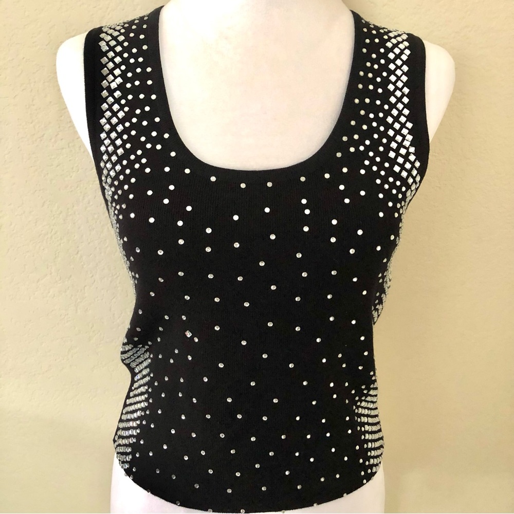 Sexy Embellished Lizette Collection Tank Top